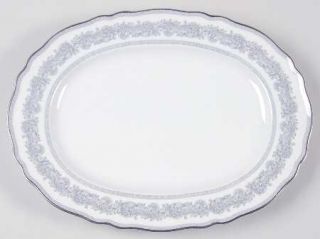 Franconia   Krautheim Argenta 13 Oval Serving Platter, Fine China Dinnerware  