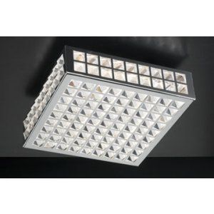 PLC Lighting PLC 18187 PC Jewel Ceiling Light / 4 Light Halogen 120v. 50W