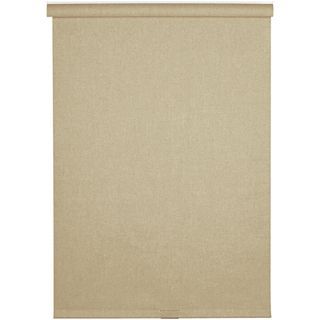  Home Cordless Linen Look Fabric Roller Shade, Brown
