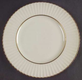Lenox China Colonnade Gold Salad Plate, Fine China Dinnerware   Fluted Rim,Cream