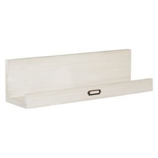 Wall Shelf BP Industries 22 Weathered Ledge with Label   Whitewash