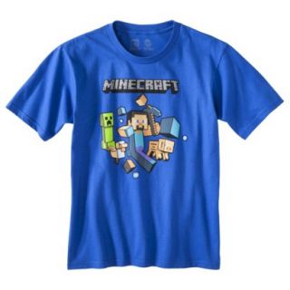 Minecraft Boys Graphic Tee   Blue XL
