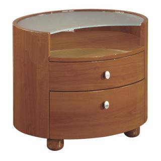 Global Furniture USA Emily 2 Drawer Nightstand EMILY CH NS / EMILY WH NS / EM