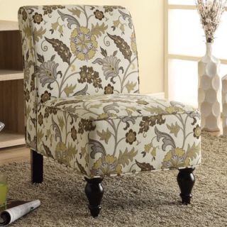 Monarch Specialties Inc. Floral Traditional Slipper Chair I 8125