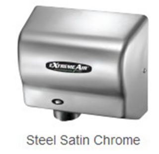 American Dryer Hand Dryer   Auto Sensor, 10 12 Dry Time, Satin Chrome