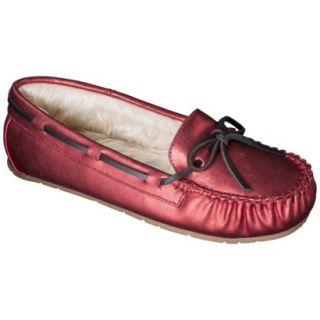 Womens Chaia Sparkle Moccasin Slipper   Red 7
