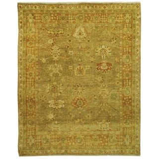 Safavieh Hand knotted Oushak Beige/ Rust Wool Rug (10 X 14)