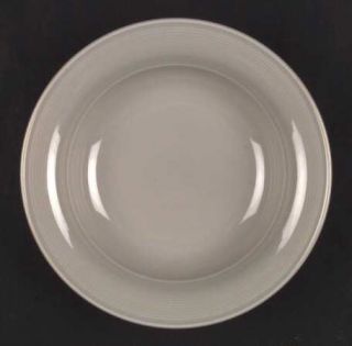 Nancy Calhoun Solid Color Light Gray Rim Soup Bowl, Fine China Dinnerware   All