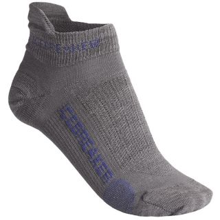Icebreaker Run Ultralite Micro Socks   Merino Wool  Below the Ankle (For Women)   TWISTER/WISTERIA (S )