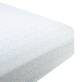 Swaddle Designs Organic Fitted Crib Sheet   Blue Mod Circles