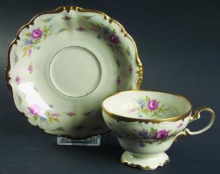 Rosenthal   Continental Cherish Footed Cup & Saucer Set, Fine China Dinnerware  