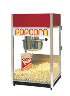 Gold Medal Ultra 60 Special Popcorn Machine w/ 6 oz EZ Kleen Kettle & Red Dome, 120/208V