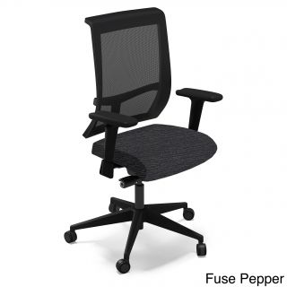 Mayline Commute Series Fabric Task Chair (Origin jet, expo lattle, fuse pepperPlease note Orders of 151 pounds or more will be shipped via Freight carrier and our Oversized Item Delivery/Return policy will apply. Please click here for more information. )