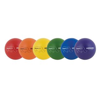 Champion Sports Rhino Skin Dodgeball Set Of 6   Purple, Blue, Red, Orange, Green, Yellow