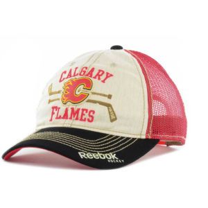 Calgary Flames Reebok NHL Hockey Stick Mesh Cap