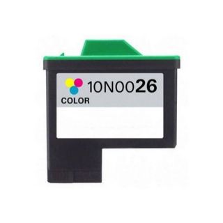 Lexmark #26 (10n0026) Color Compatible Ink Cartridge (Multi colorPrint yield 275 pages at 5 percent coverageNon refillableModel NL 1x Lex #26 ColorCompatible models i3, X1100, X1110, X1130, X1140, X1150, X1155, X1160, X1170, X1180, X1185, X1190, X1195,