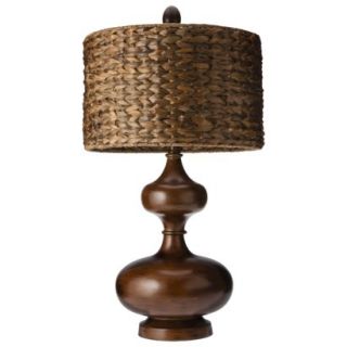 Mudhut Gourd Table Lamp with Seagrass Shade