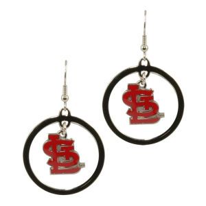 St. Louis Cardinals AMINCO INC. Fashion Hoop Earrings Aminco