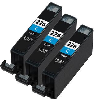Canon Cli226 Cyan Compatible Inkjet Cartridge (remanufactured) (pack Of 3) (CyanPrint yield 510 pages at 5 percent coverageNon refillableModel NL 3x Canon CLI226 CyanPack of Three (3)Warning California residents only, please note per Proposition 65, t