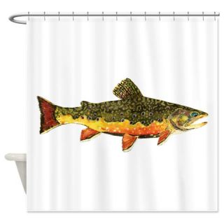 Brook Trout Fly Fishing Shower Curtain  Use code FREECART at Checkout