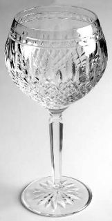 Waterford Clarendon Water Goblet   Clear, Cut Bowl, Multisided Stem