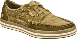 Mens Skechers Relaxed Fit Diamondback Leroy   Brown Canvas Shoes