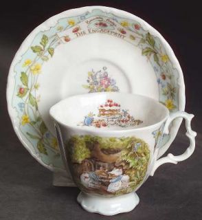 Royal Doulton Brambly Hedge Footed Cup & Saucer Set, Fine China Dinnerware   Dif
