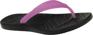 Womens Ocean Minded by Crocs Malia II Flip   Black/Lilac Casual Shoes