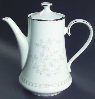 Lenox China Tea Garden Coffee Pot & Lid, Fine China Dinnerware   Bouquet, Pastel