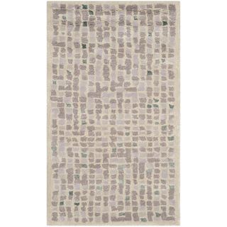Martha Stewart Mosaic Purple Agate Wool/ Viscose Rug (26 X 43)
