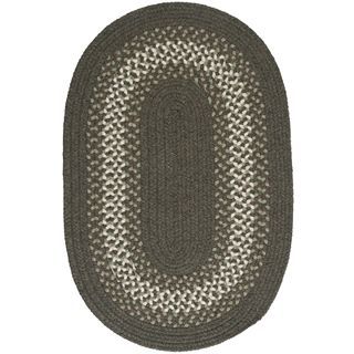 Oak Valley Reversible Braided Oval Rugs, Olive