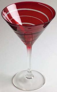 Mikasa Cheers Ruby Martini Glass   Red Bowl, Mutimotif Etchings