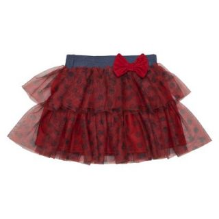 Disney Minnie Mouse Infant Toddler Girls Tutu Skirt   Red 4T