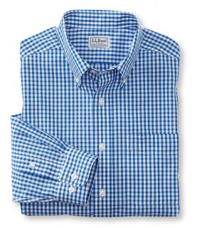 Wrinkle Resistant Vacationland Sport Shirt, Traditional Fit Gingham Tall
