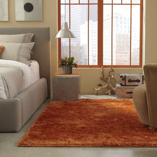 Hand tufted Karastan Uber Shag Sun Kiss Polyester Rug (5 X 8)