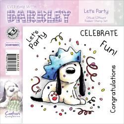 Barkley EZmount Everyday Cling Stamp Set 4.75 X4.75  Lets Party
