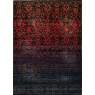 Ikat Fire Multi Wool Rug (910 X 126)