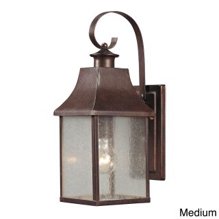 Town Square Hazelnut Bronze Transitional 1 light Outdoor Sconce