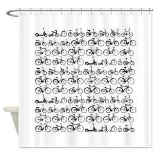  Bicycles Pattern Shower Curtain  Use code FREECART at Checkout