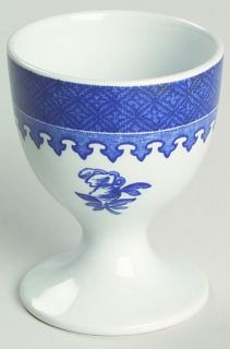 Wedgwood Springfield Single Egg Cup, Fine China Dinnerware   Blue Band, Blue Cen