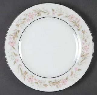 Noritake Mayflower Bread & Butter Plate, Fine China Dinnerware   Pink,Blue Flowe