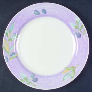 Pier 1 Olive Mist Dinner Plate, Fine China Dinnerware   Black Olive On Purple Ri