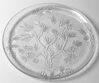Tiara Ponderosa Pine Serving Plate   Pressed,Textured,Raised Pine Cone Design