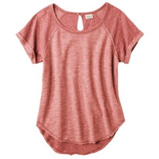 Mossimo Supply Co. Juniors Keyhole Raglan Top   Crushed Spice L(11 13)