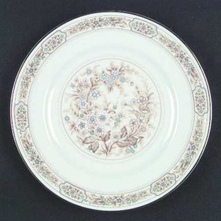Princess House Virginia Heritage Dinner Plate, Fine China Dinnerware   Blue/Brow