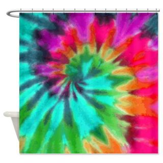  Turquoise Spiral Shower Curtain  Use code FREECART at Checkout