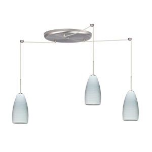 Besa Lighting BEL 3BW 1509KR SN Chrissy Pendant