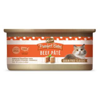 Purrfect Bistro Grain Free Beef Pate Canned Cat Food, 5.5 oz., Case of 24