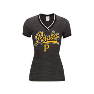 Pittsburgh Pirates 5th & Ocean MLB Womens Opening Night Triblend Baby Jersey T Shirt