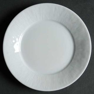 Apilco Apicius Bread & Butter Plate, Fine China Dinnerware   White, Embossed Lin